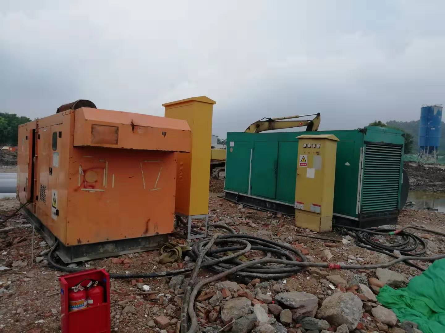 發(fā)電機(jī)施工現(xiàn)場